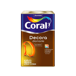 Tinta Acrílica Semi brilho 18L Coral Decora Diaman... - Tintas São Miguel agora é Bela Tintas