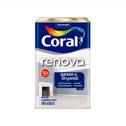 Tinta Acrílica Renova Gesso & Drywall 18L - Coral - TINTAS SÃO MIGUEL