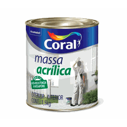 Massa Acrílica 1,5Kg - Coral - TINTAS SÃO MIGUEL