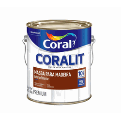 Coralit Massa Madeira 6kg - Coral - TINTAS SÃO MIGUEL