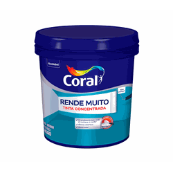 Tinta acrílica fosco 20L Coral Rende Muito - TINTAS SÃO MIGUEL