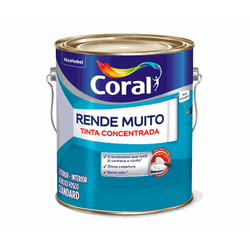 Tinta acrílica fosco 3,6L Coral Rende Muito - TINTAS SÃO MIGUEL