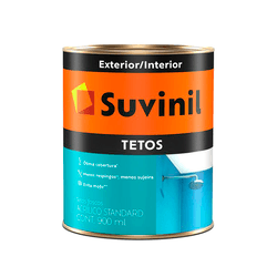 Tinta Acrílica Tetos Branco Neve 900ml - Suvinil - TINTAS SÃO MIGUEL