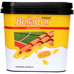 Tinta piso premium semi-brilho - 3,6L - BellaCor - Tintavel