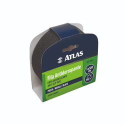 FITA ANTIDERRAPANTE 50MM X 5 MTS PRETA ATLAS - TOTAL TINTAS DISTRIBUIDORA