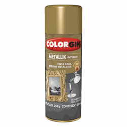 SPRAY METALLIK INTERIOR 350ML COLORGIN - TOTAL TINTAS DISTRIBUIDORA