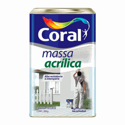 MASSA ACRILICA 27KG CORAL - TOTAL TINTAS DISTRIBUIDORA