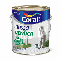 MASSA ACRILICA 6KG CORAL - TOTAL TINTAS DISTRIBUIDORA