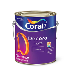 TINTA ACRÍLICA DECORA FOSCO BRANCO GELO 3,6L CORAL - TOTAL TINTAS DISTRIBUIDORA
