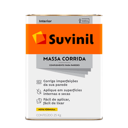 MASSA CORRIDA 25KG SUVINIL - TOTAL TINTAS DISTRIBUIDORA