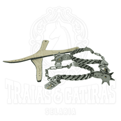 Espora Inox - Trançada - Traias e Catiras | Todo tipo de traias e artigos em couro
