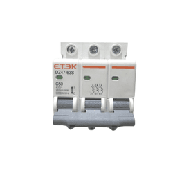 Disjuntor Curva C 3kA 400v 50A - DZ47-3P50A - Trial Solar
