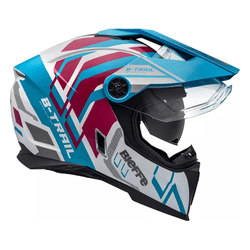 Capacete Bieffe B-trail Defender C/ Óculos On Road... - Trilha Race