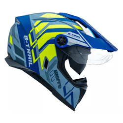 Capacete Bieffe B-trail Defender C/ Óculos On Road... - Trilha Race