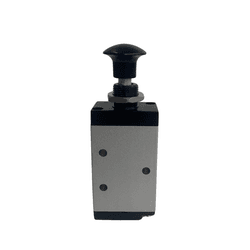Valvula Pneumatica 1/4 5vias Botão Trava manual - ... - TRIMAQ MAQUINAS E PEÇAS INDUSTRIAIS