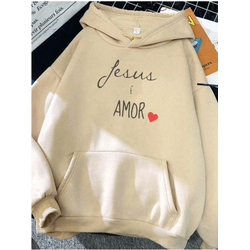 Blusa Moletom Jesus é Amor Casual Unissex Inverno ... - UBSHOP