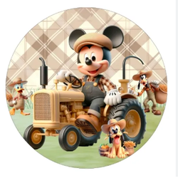Painel Redondo Sublimado 50 X 50 C/ elástico Micke... - UBSHOP