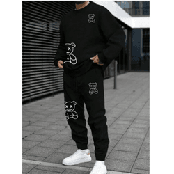 Conjunto Moletom + Calça Gola Redonda Ursinhos Mas... - UBSHOP