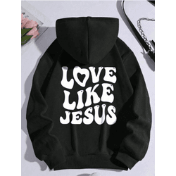Moletom Feminino LOVE LIKE JESUS Costas Tendência ... - UBSHOP
