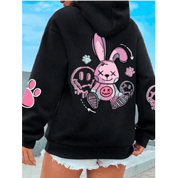 Moletom Feminino Confortável detalhes na Manga e C... - UBSHOP