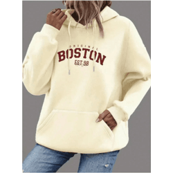 Moletom Feminino tumblr Blusa De Frio Boston Colle... - UBSHOP