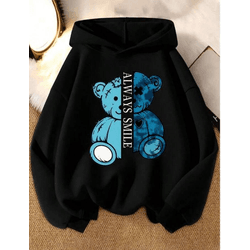 Moletom Unissex Urso Azul Always Smile Costas Casu... - UBSHOP