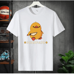 Camiseta Casual Pato PsicoPATO engraçado Unissex -... - UBSHOP
