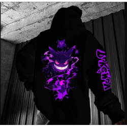 Blusa Moletom Canguru Gengar Fantasma Pokemon Femi... - UBSHOP