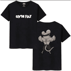 Camiseta Oversized Gym Rat Camisa Rato De Academia... - UBSHOP