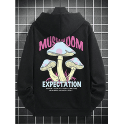 Moletom Com Capuz Masculino De Corte Largo Com Est... - UBSHOP