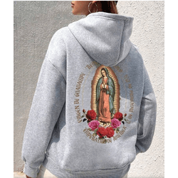 Moletom Feminino Estampado Da Virgem Maria Nas Cos... - UBSHOP