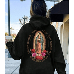 Moletom Feminino Estampado Da Virgem Maria Nas Cos... - UBSHOP
