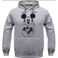 Moletom Mickey Mouse Blusa De Frio Casaco - CINZA ... - UBSHOP