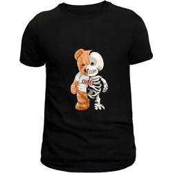 Camiseta Camisa Estampada Masculina Ursinho Caveir... - UBSHOP