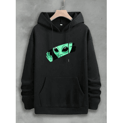 Moletom Canguru Unissex Estampa Alien Blusa de Fri... - UBSHOP