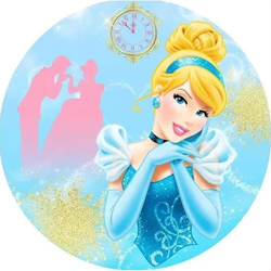 Painel Redondo 50x50cm Cinderela Novo Bellesmodas ... - UBSHOP