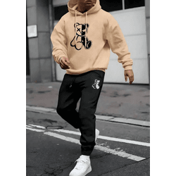 KIT Moletom + Calça Urso Metade Tendência Outono I... - UBSHOP