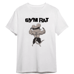 Camiseta Over Academia Gym Rat Maromba Fit - BRANC... - UBSHOP