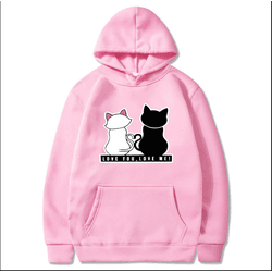 BLUSA MOLETOM CAPUZ BOLSO UNISSEX LOVE YOU, LOVE M... - UBSHOP