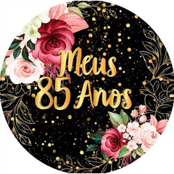 Painel De Festa Redondo 0,50x0,50 - QUEIMA DE ESTO... - UBSHOP