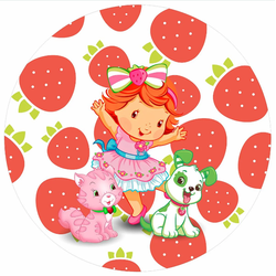Painel Festa Redondo Moranguinho Baby Sublimado 0,... - UBSHOP