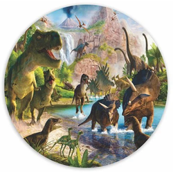 Painel Festa Redondo Sublimado Dinossauro C/elásti... - UBSHOP