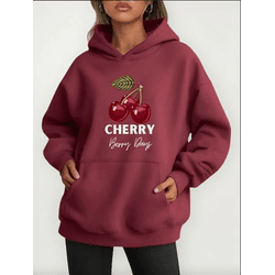 Moletom Feminino Cherry Cereja Moda Inverno Fashio... - UBSHOP
