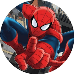 Painel Redondo Homem Aranha Sublimado Festa 50x50 ... - UBSHOP