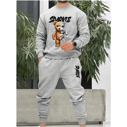 Conjunto Moletom Gola Redonda e Calça SDARKIE URSO... - UBSHOP