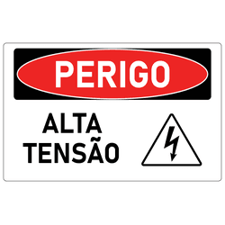 Placa de Perigo | Alta Tensão - PP008 - ULTRASINALIZAÇÃO
