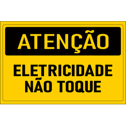 Placa de Atenção | Eletricidade Não Toque - PT004... - ULTRASINALIZAÇÃO