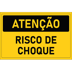 Placa de Atenção | Risco de Choque - PT006 - ULTRASINALIZAÇÃO