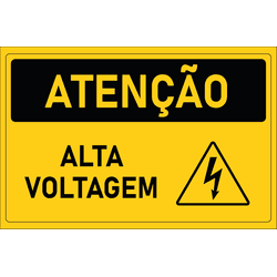 Placa de Atenção | Alta Voltagem - PT010 - ULTRASINALIZAÇÃO