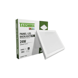 PAINEL LED 24W LYS QUADR. SOBREPOR 6500K- TASCHIBR... - ULTRAVOLT